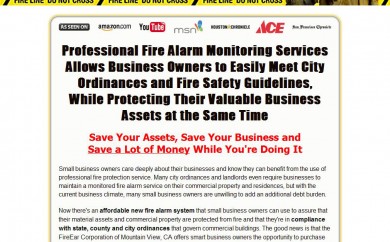 Fire Alarm Monitoring Sales Page