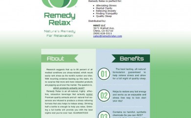 Remedy Relax Homepage